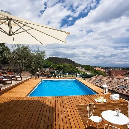 Viscalori A Garden With Pool And View Near Etna * Viagrande